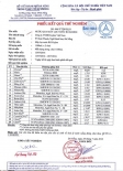 Phiếu kết quả thử nghiệm nước trang 1 Phiếu kết quả thử nghiệm nước trang 1